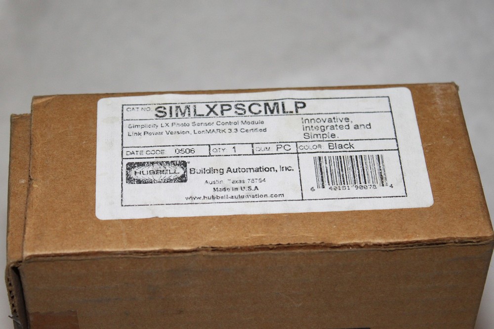HUBBELL SIMLXPSCMLP SIMPLICITY LX PHOTO SENSOR CONTROL MODULE, PHOTOCELL