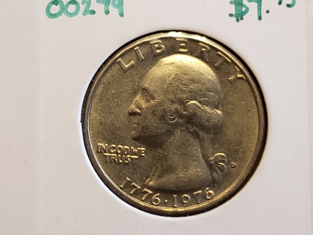 1976 D Bicentennial Washington Quarter 00249