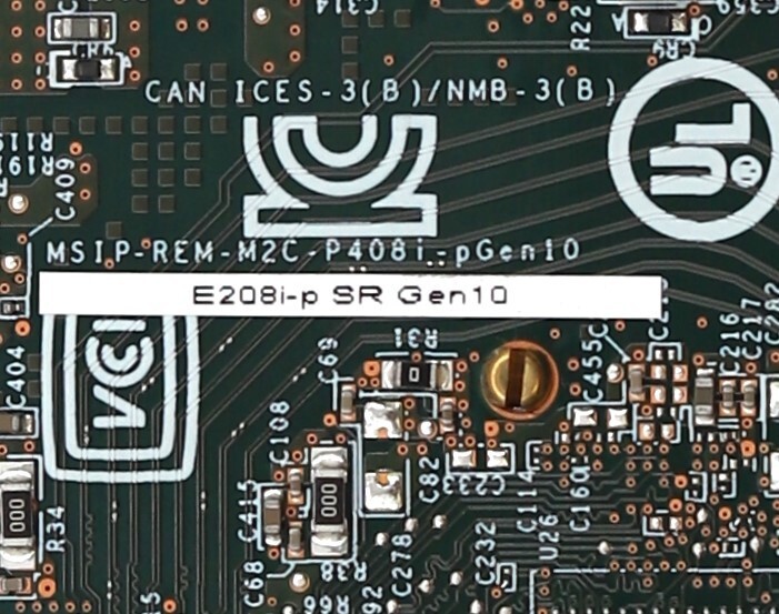 HPE Smart Array E208I-P SR G10 12Gb/s PCIe SAS Raid Controller P/N: 836266-001