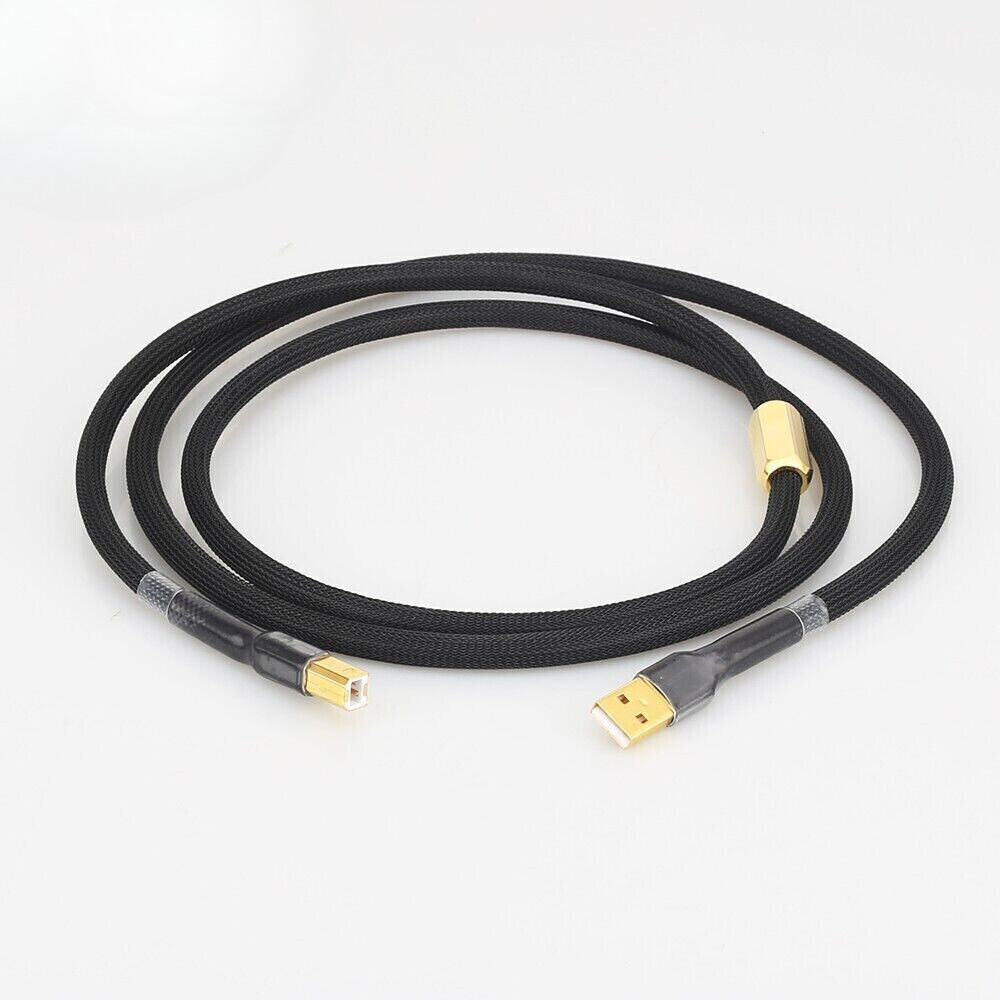 OCC Copper Cord USB 2.0 Cable A-B HiFi Decoder Data Wire Type A to Type B