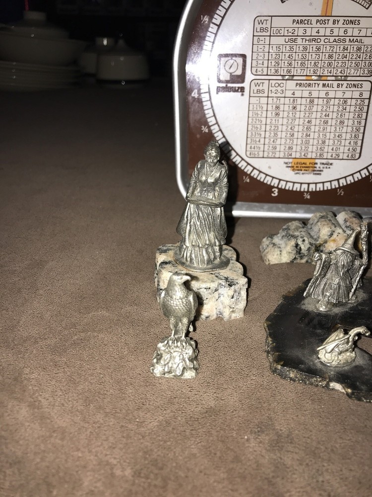 Metal Wizard Figurine