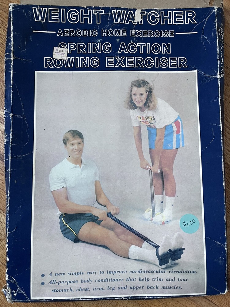 Weight Watcher Aerobic home exercise spring Action Rowing Exerciser