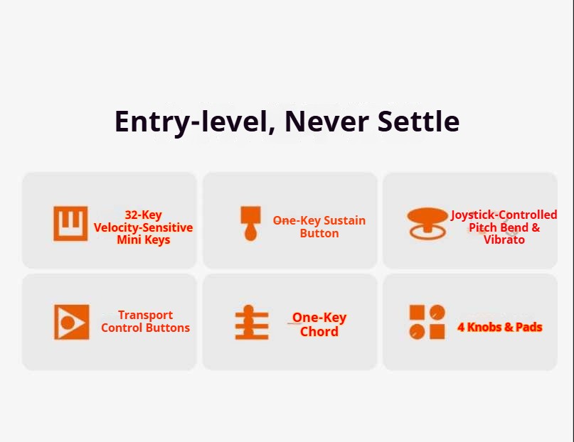 NEW midiplus TINY USB MIDI keyboard Controller 32-Key USA