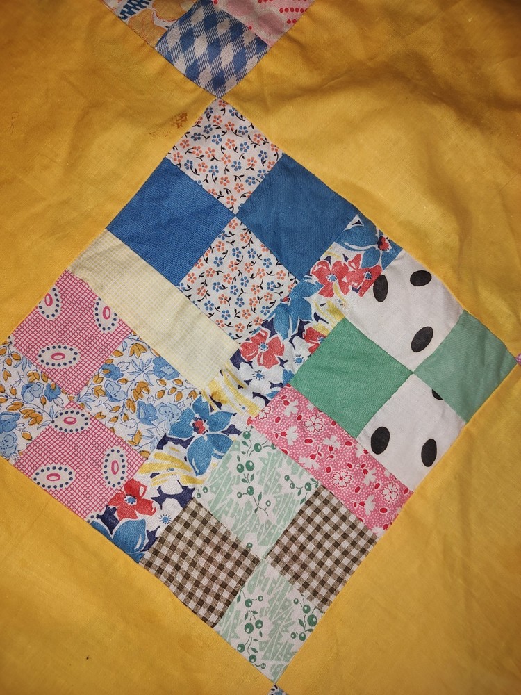vintage quilt top handmade