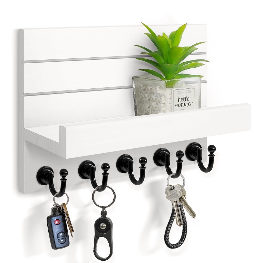 Key Holder for Wall: Easy Installation Mail Organizer Wall Mount Hanging Key ...