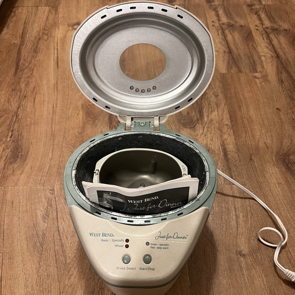 West Bend 41077 Just for Dinner Automatic Bread Maker - Tested And Working