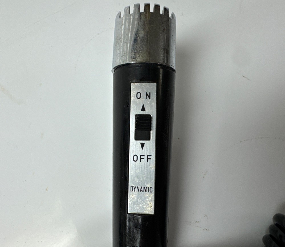 Original Vintage Lear Jet Microphone Black Untested