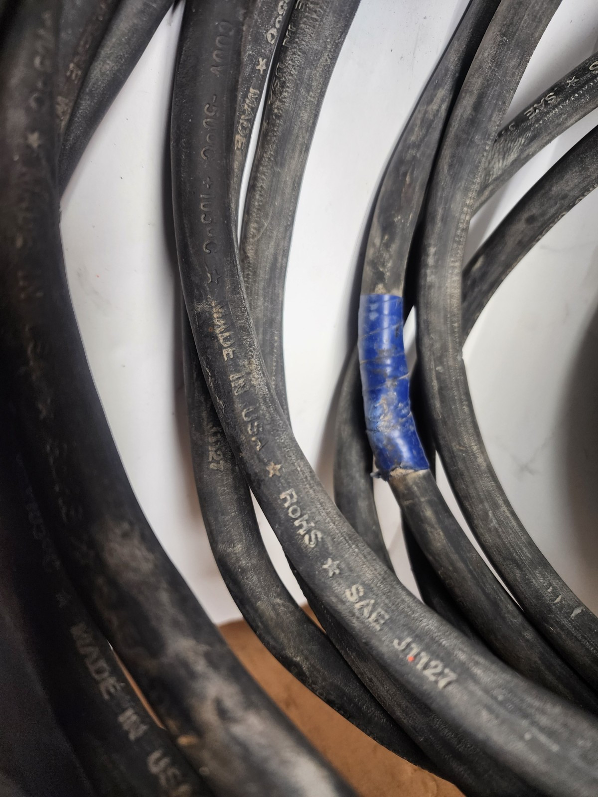 Toughflex 1/0 AWG Welding Lead W/ Lenco LC40 Male/ Female Connectors 50' Cable