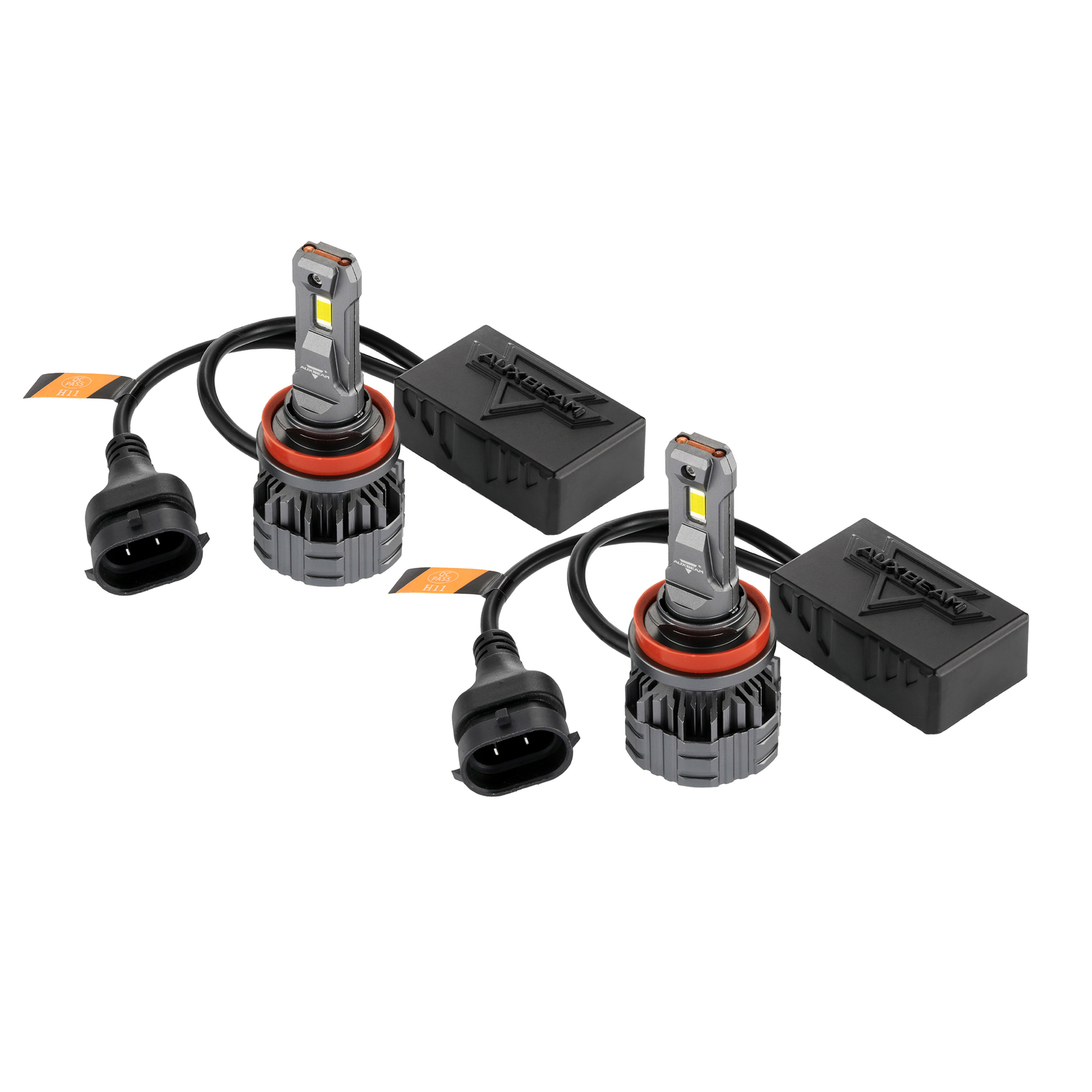 AUXBEAM H11 LED Headlight Bulbs Kit High or Low Beam Super White Bright+CANBUS