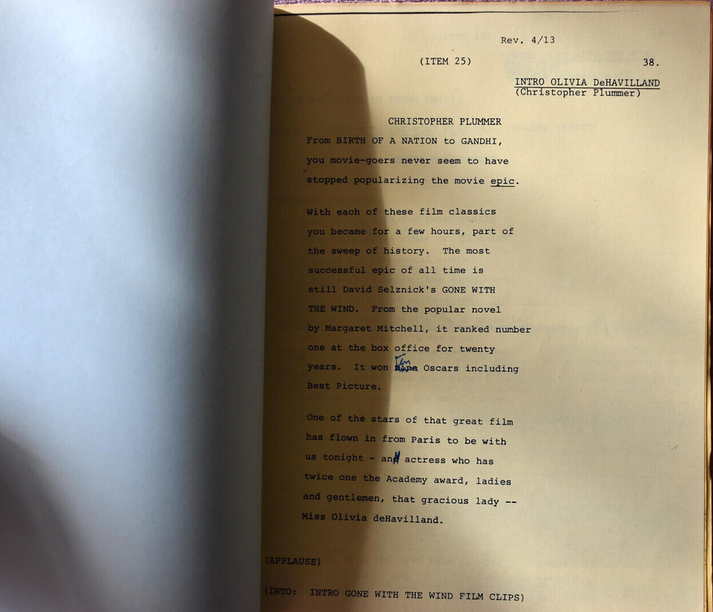 1983 " Movie Blockbusters! " CBS Television Original Screenplay Script
