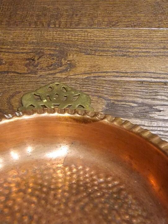 Copper and Brass Trinket Dish Coin Dish