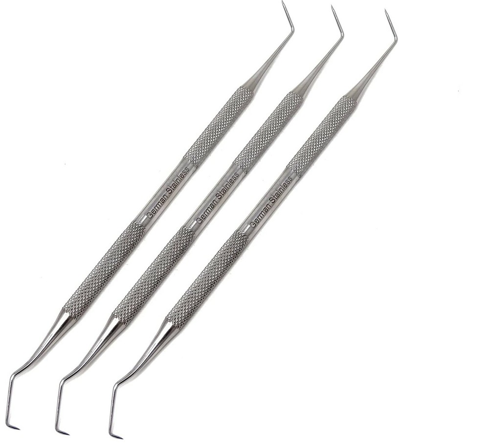 3 Pack Double Ended Explorer Probe #17A/6 Plaque/Tartar Remover Tooth Scraper