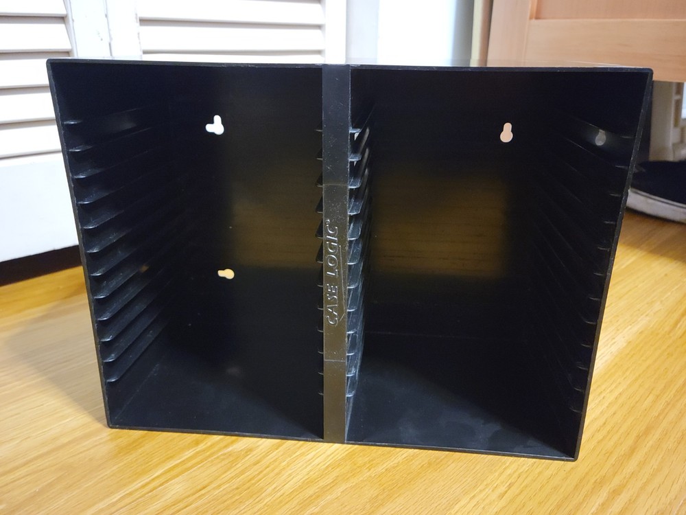 Case Logic 30-CD Storage Rack Black Plastic Holder Stackable / Wall-Mount