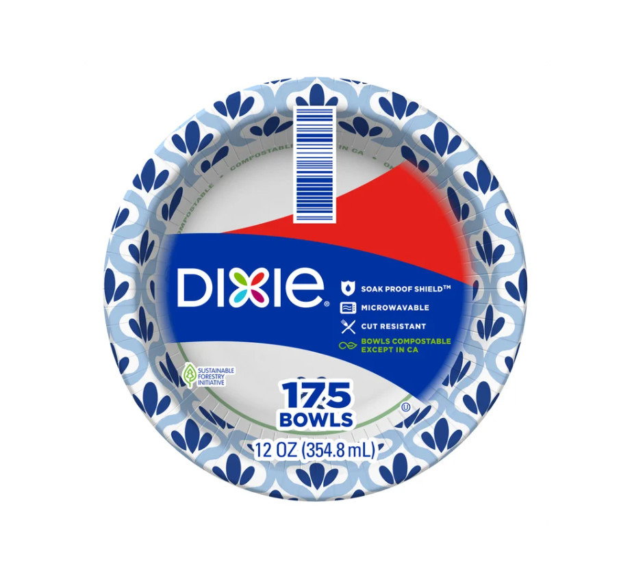 Dixie Paper Bowl,12 oz -175-count