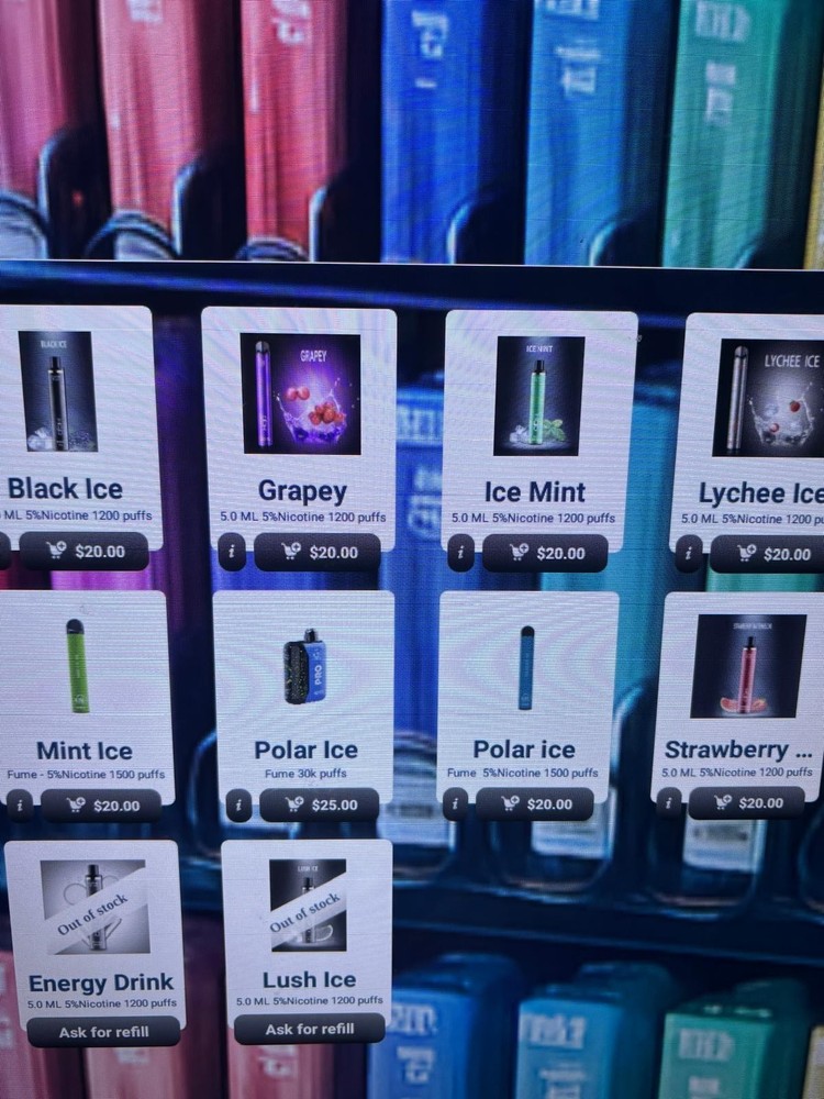 vending machine with credit card reader