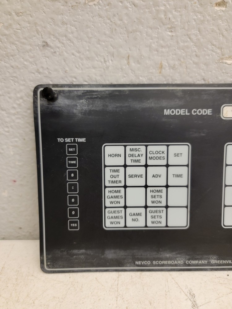 Nevco Scoreboard Controller Operator Football Button Overlay Model 4262943.