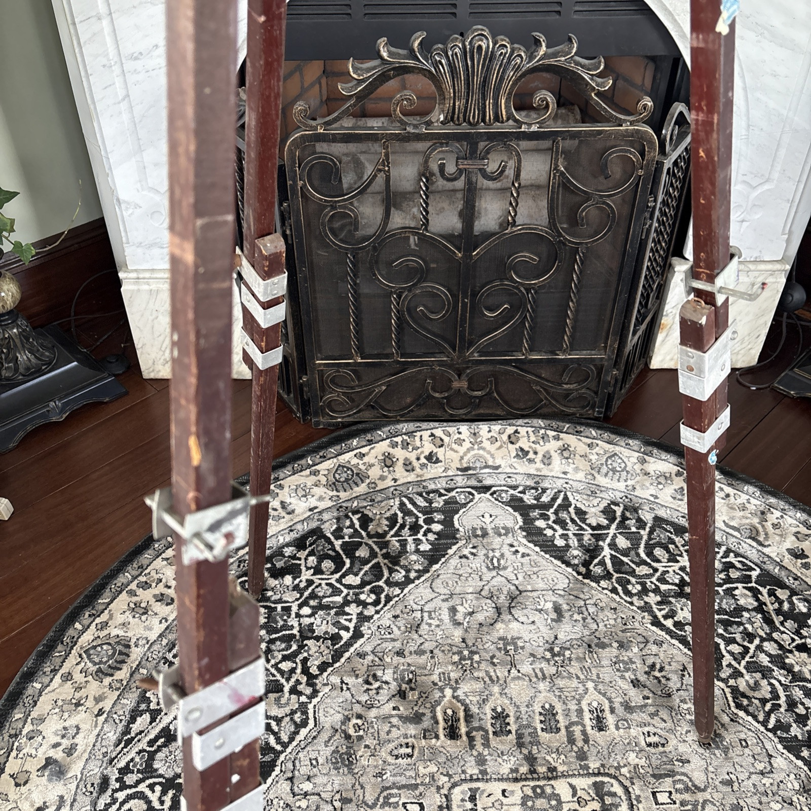 Vintage Anco Bilt 64” Adjustable Brown Wood Artist Painting Easel