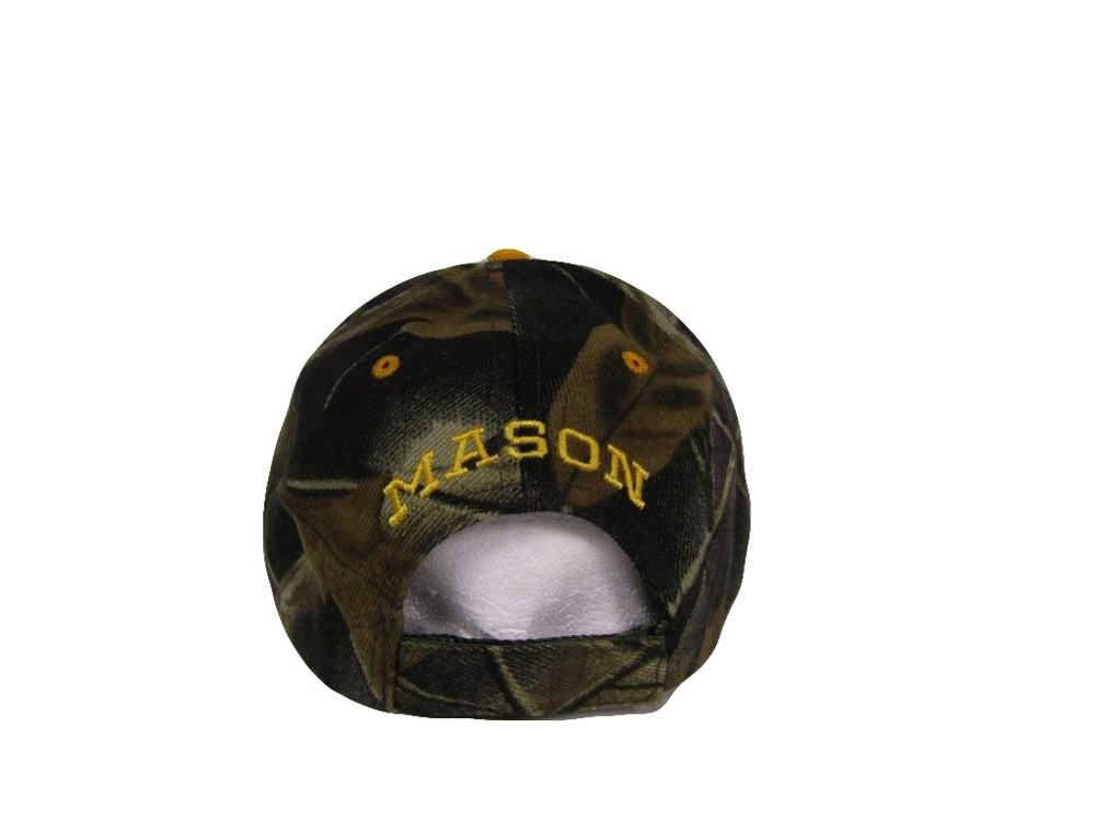 Masonic Embroidered Baseball Cap Hat Camo PREMIUM