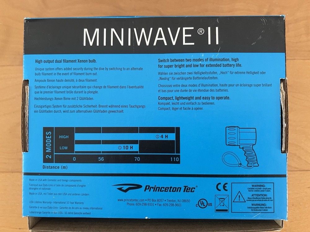 Princeton Tec Miniwave II Dive Light