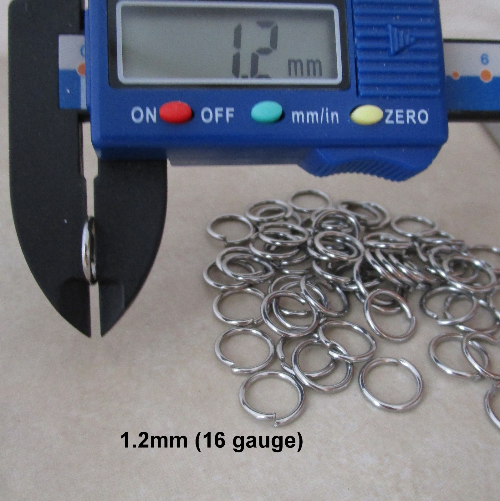 100 heavyweight stainless steel 10mm jump rings 16 gauge hypoallergenic