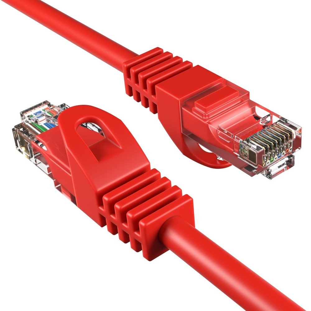 Cables Direct Online Cat6 5FT Network Ethernet Patch Cable, 550Mhz 5ft, Red