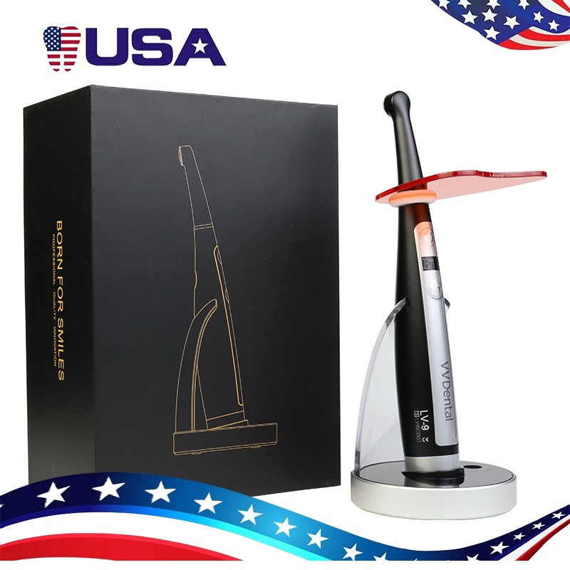 Curing Pen 4LEDs Curing Light Metal Cure Lamp With Caries Detection Function