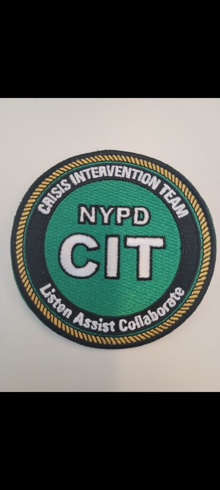 NYPD Crisis Intervention Team "CIT" Embroidered Patch