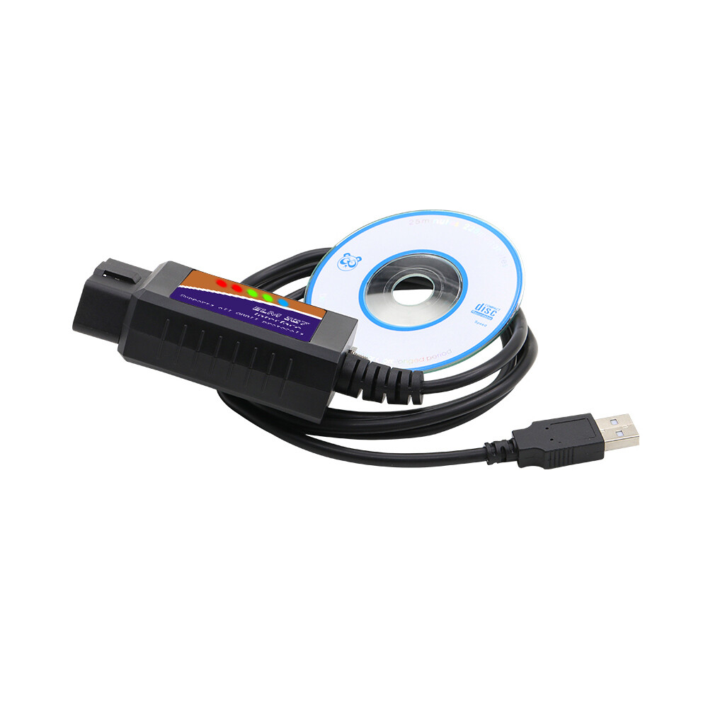 ELM327 V1.5 USB FORScan OBD2 Scanner Adapter for Ford Car and Light Truck HS-CAN