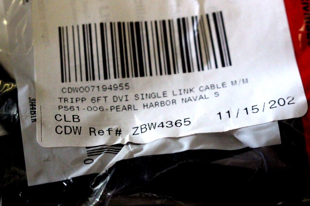 2-PACK TRIPP-LITE 6FT P561-006 DVI-D SINGLE-LINK TMDS CABLE
