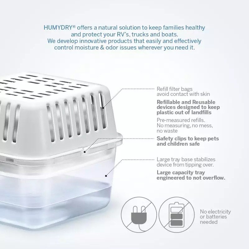 Humydry Compact 8.8oz. Moisture Absorber Device