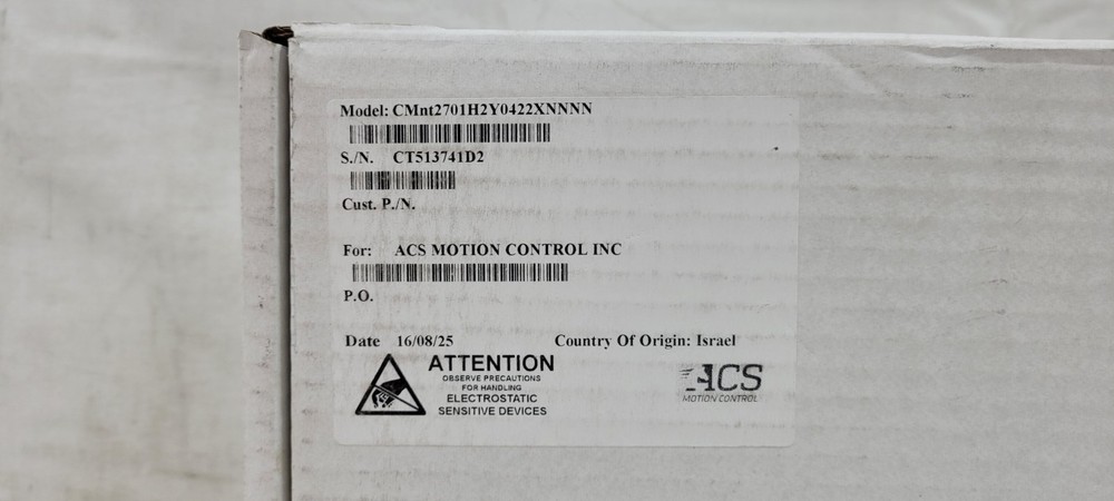 ACS Motion Control EtherCAT Master Motion Controller CMnt2701H2Y0422XNNNN NEW