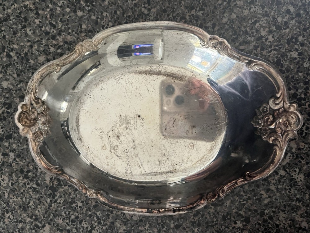 Int’l Silver Co Small Serving Dish Silverplate Antique