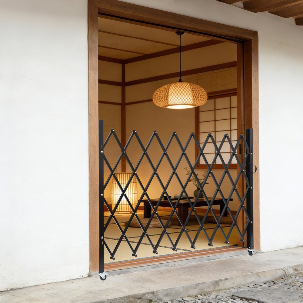 Rolling Barricade Gate Single Folding Security Gate Accordion Security Gate