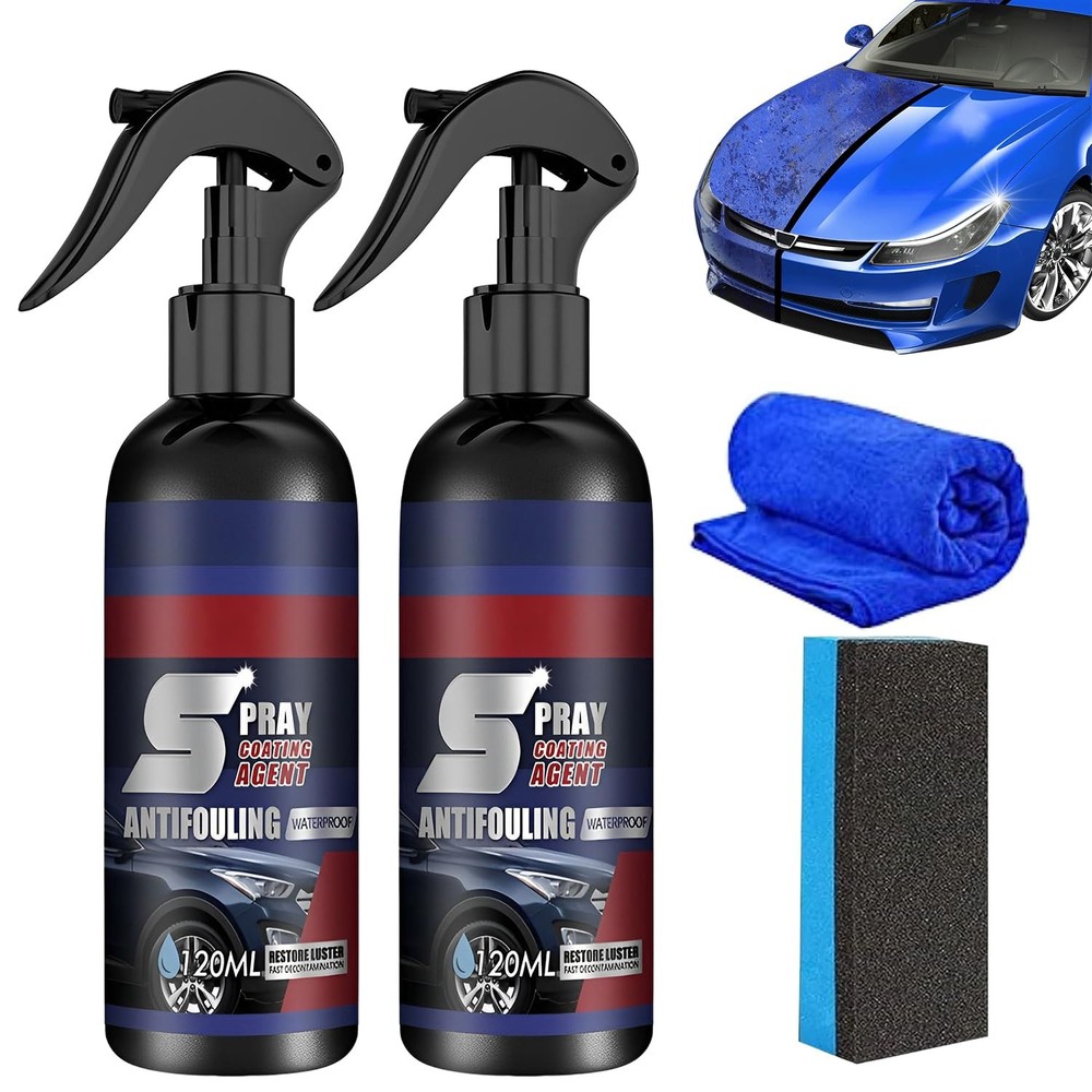 3 in 1 Ceramic Car Coating Spray,Multi-Functional Renewal Agent,High...
