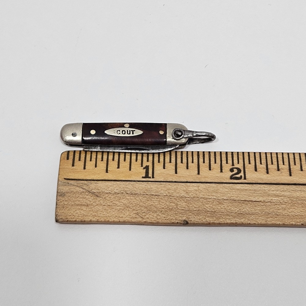 Mini Scout Foldable Pocket Knife Rare (Needs Sharpening And Rust Removed)