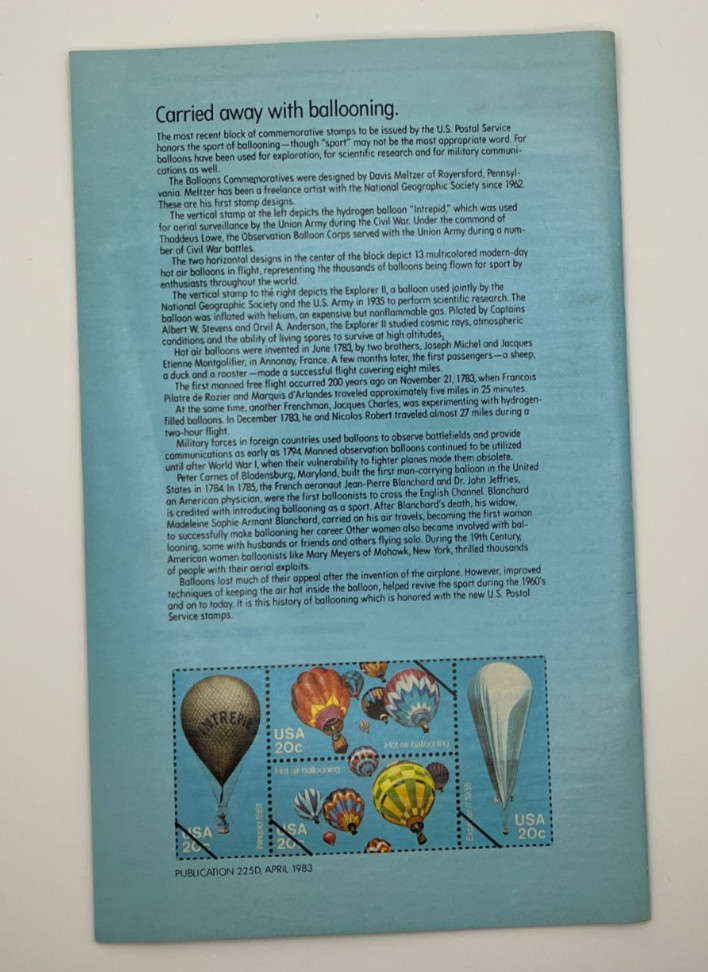 1983 Introduction to Stamp Collecting US Postal Service Booklet