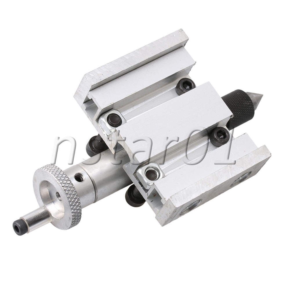 2x Lathe Machine Adjustable Tailstock Inrial Puncher Silver
