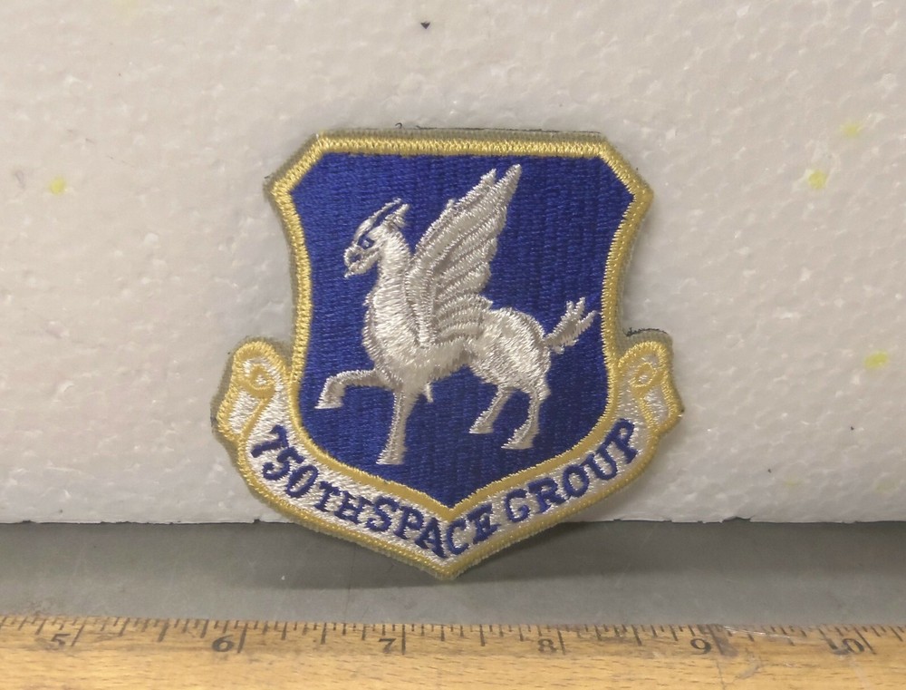 US Air Force - 750th Space Group Embroidered Patch with Hook Back