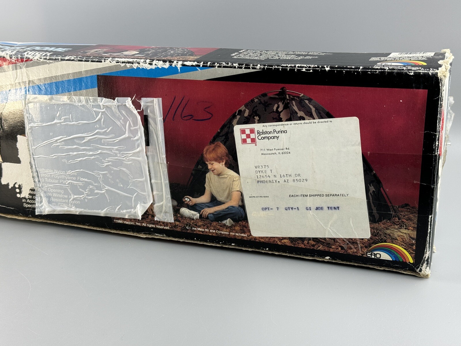 1986 ERO Hasbro G.I. Joe “Trooper Dome” Camo Play Tent - Incomplete! Read Descri