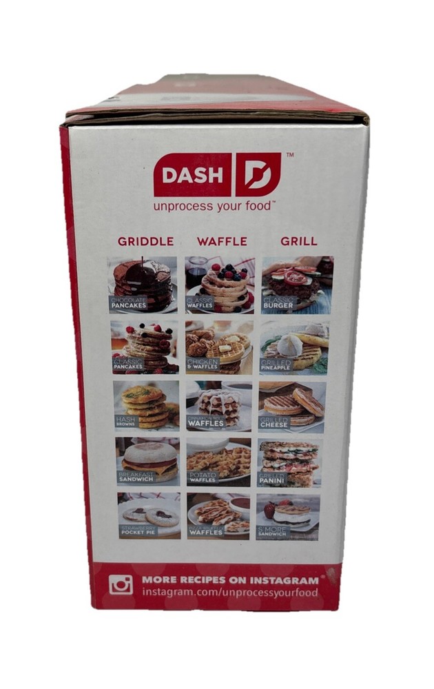 Dash Mini Maker 3-Piece Griddle, Waffle, and Grill Set ~ New
