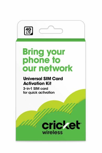 Cricket Wireless 3-in-1 SIM Kit - Bring Your Own - 2.0 - Sealed