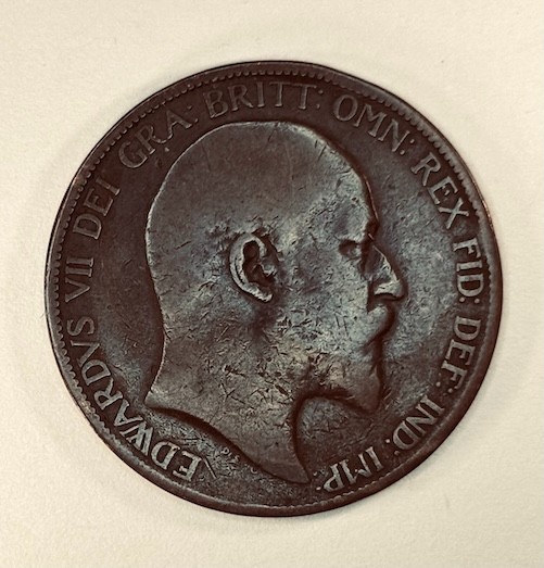 1902 Great Britain Penny KM# 794.2