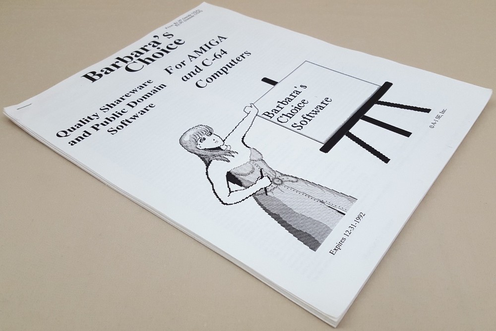 Barbara's Choice for Commodore Amiga and C64/C128 Computers '92 Software Catalog