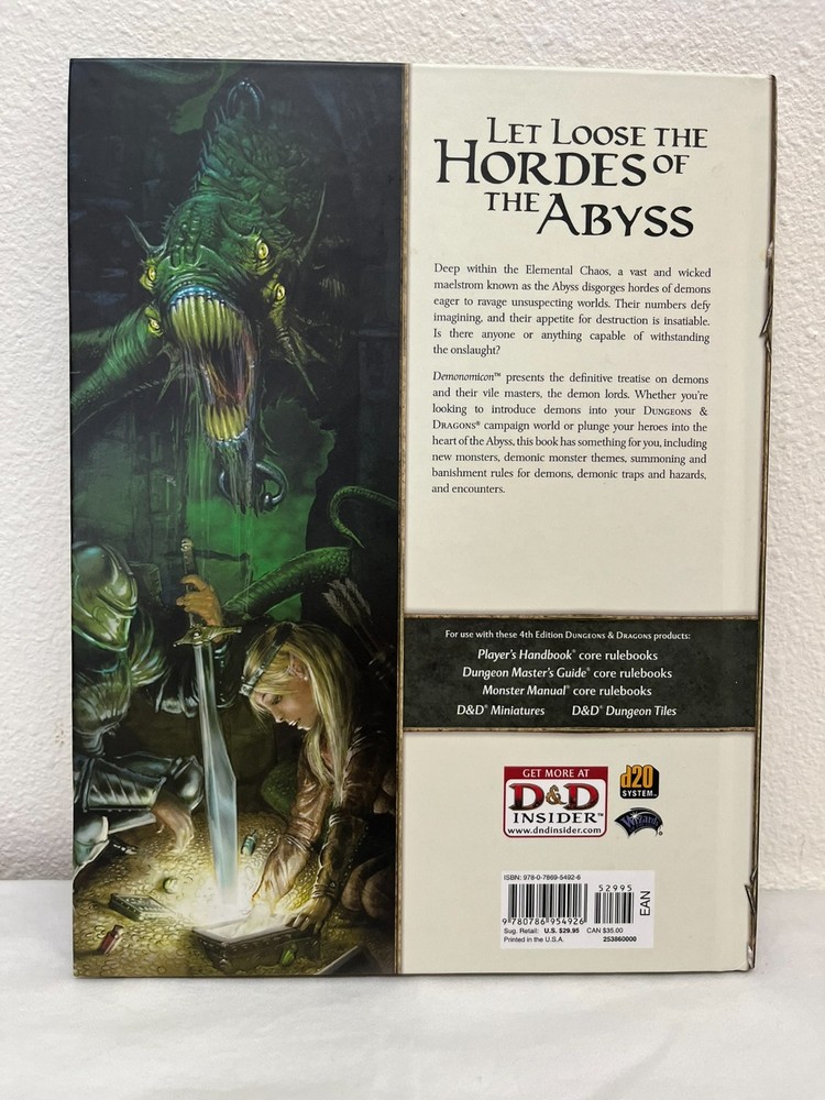 Dungeons and Dragons 4e - Demonomicon - Hardcover