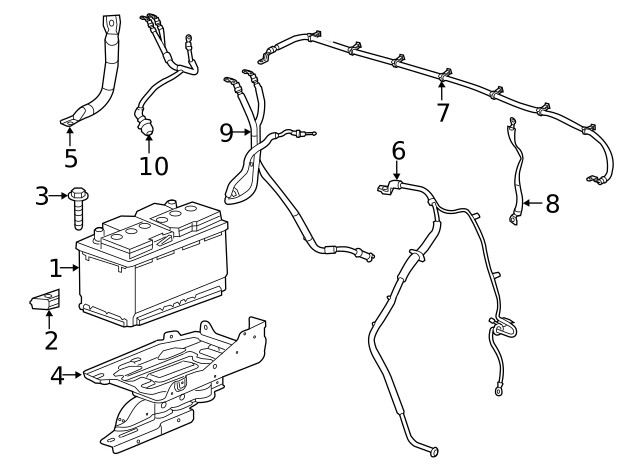 Genuine GM Battery Tray 84129889