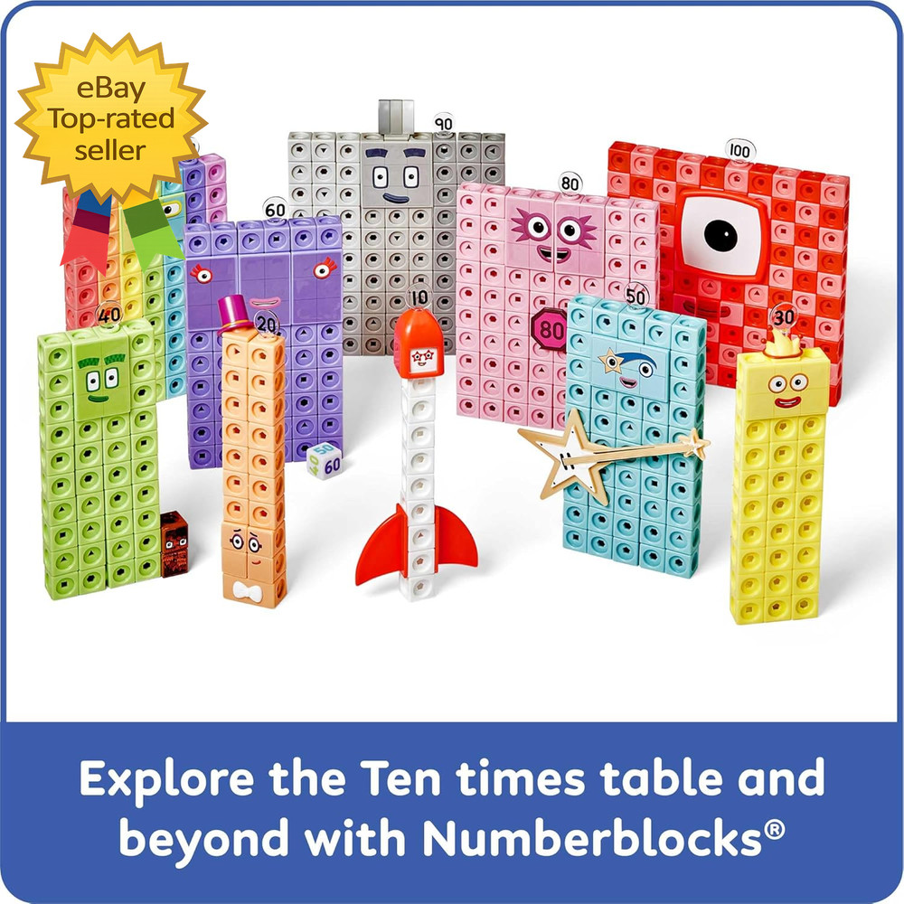 Numberblocks Heroes with Zeroes Mathlink Cubes Activity Set Preschool Learning