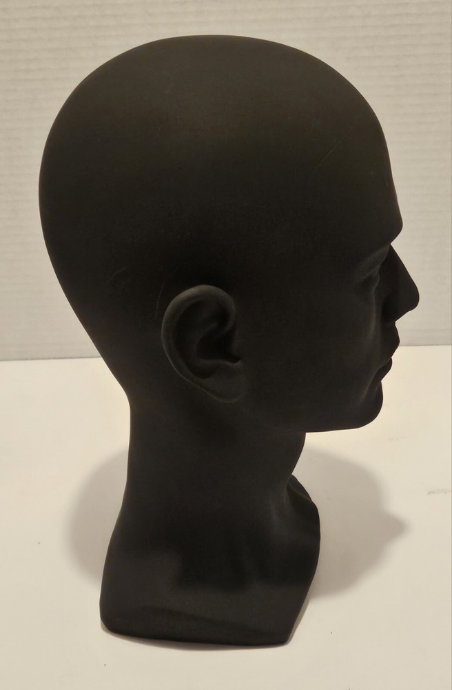 Durable Plastic Mannequin Head Black New