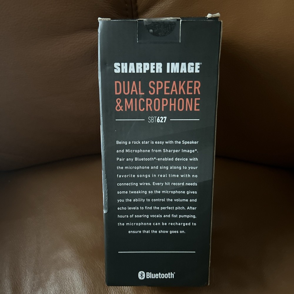 1 Sharper Image Dual Speaker/ Microphone Bluetooth NIB Rechargeable Battery