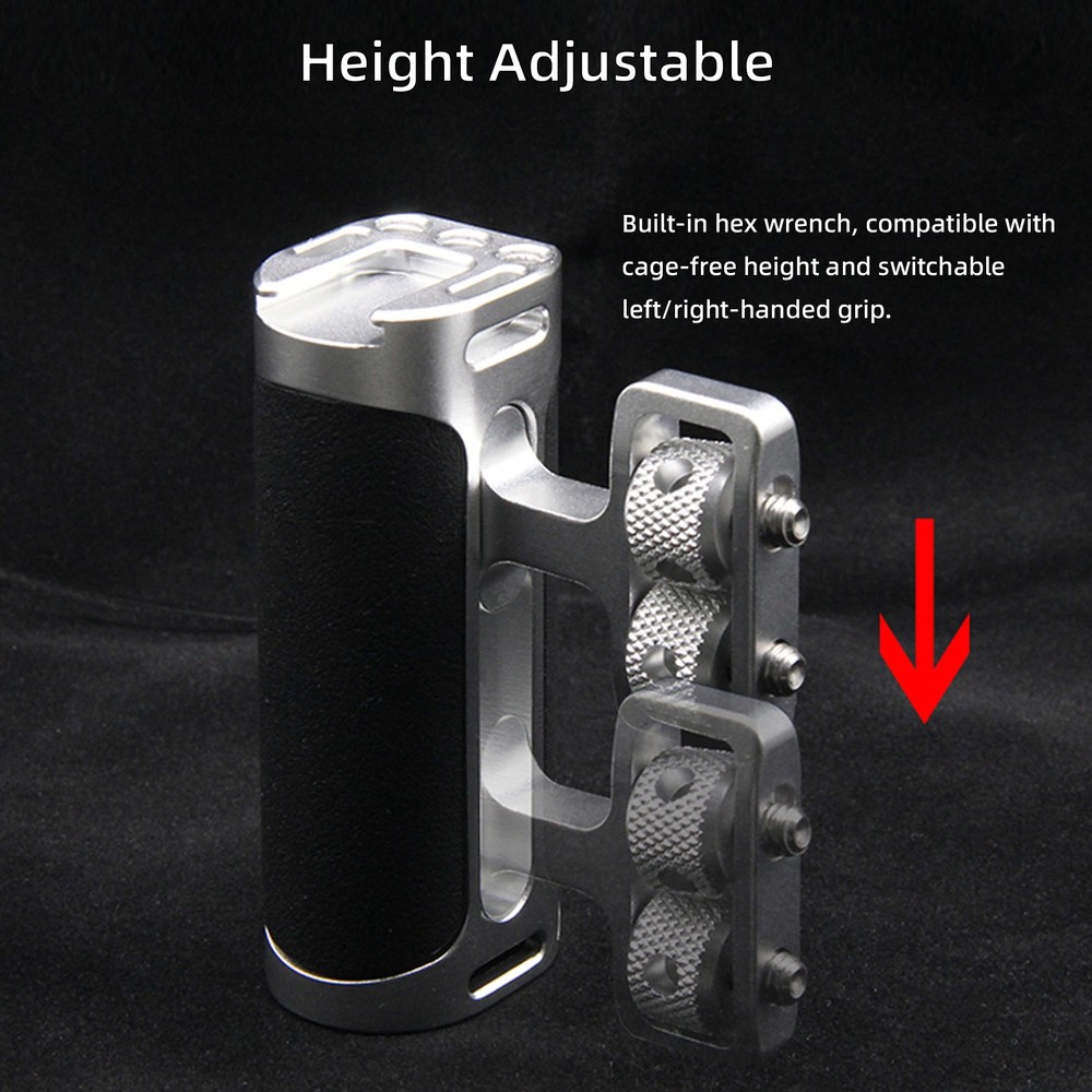 Mini Side Handle Camera Camera Cage Side Handgrip Aluminum Adjustable Hand Grips