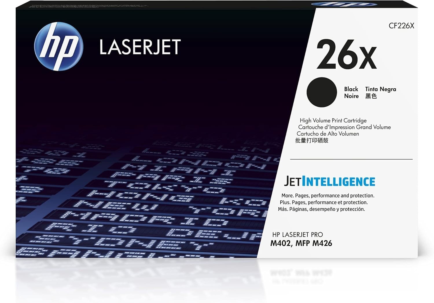 HP 26X High Yield Black Original LaserJet Toner Cartridge, CF226X